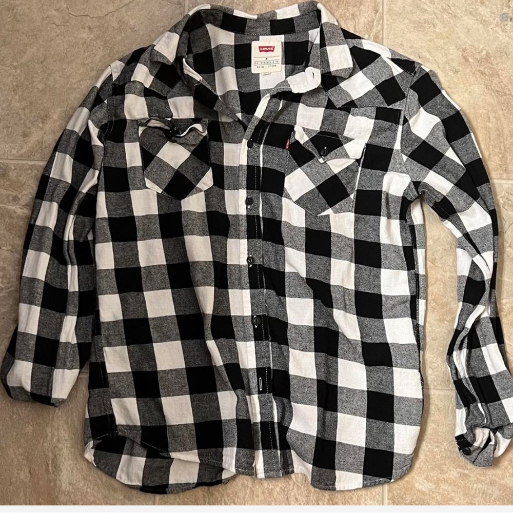 Levi's Monochrome Plaid Shirt